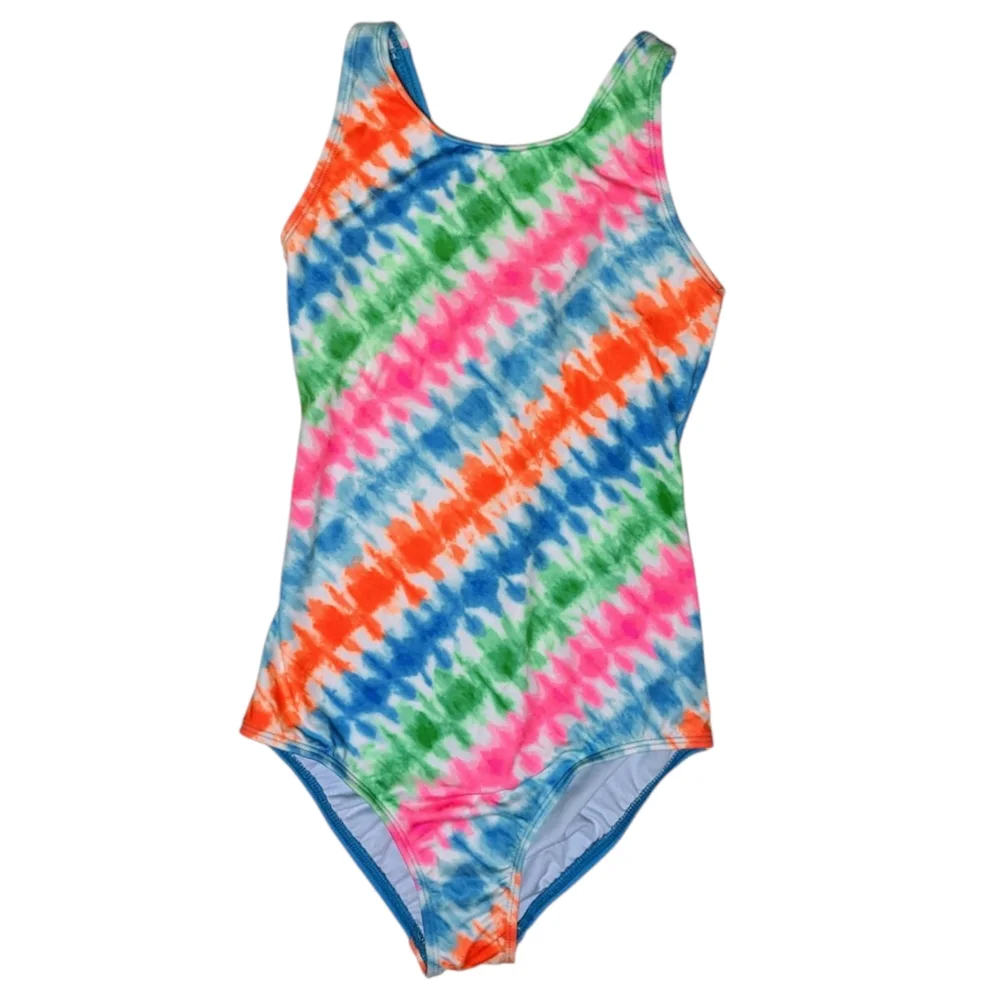 Lands End Slim Tie-dye Swimsuit